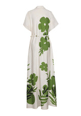 BOTANICAL DESIGN MAXI DRESS