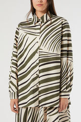 FUXIA WHITE COTTON POPLIN TUNIC