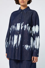 SALUBRE TIE DYE DENIM SHIRT