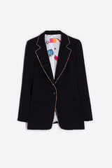 STRASS TRIM BLACK JACKET