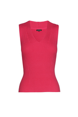 PINK FITTED KNITTED TOP