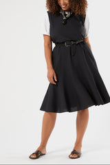 ZINCO BLACK COTTON DRESS
