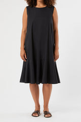 ZINCO BLACK COTTON DRESS
