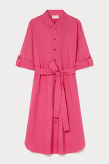 BASCHI PINK COTTON POPLIN DRESS