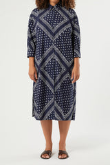 PEDONE COTTON POPLIN SHIRT DRESS