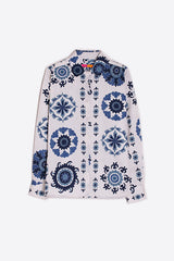 ISA BLUE ROSETTE SHIRT