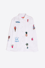 ISA BEACH EMBROIDERED SHIRT