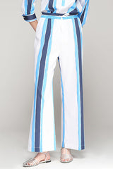 NOVA VERTICAL WATERCOLOR STRIPE TROUSERS