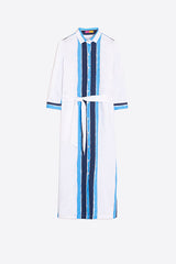 ANTONELLA VERTICAL WATERCOLOR STRIPE DRESS