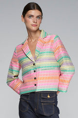 EMMA FLUORESCENT JACQUARD JACKET