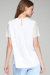 DARZIE PINEAPPLE EMBROIDERY T-SHIRT