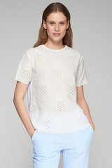 DARZIE PINEAPPLE EMBROIDERY T-SHIRT