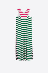 ZINA STRIPED LUREX LONG DRESS