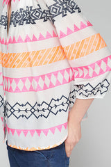 DREW IKAT PRINT SHIRT