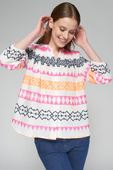 DREW IKAT PRINT SHIRT