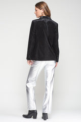 HARLOW BLACK VELVET SHIMMER JACKET