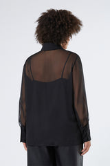 LOSANNA EMBROIDERIES CHIFFON SHIRT