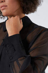 LOSANNA EMBROIDERIES CHIFFON SHIRT