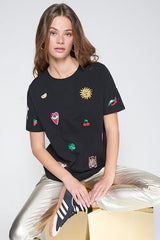 AMALIA EMBROIDERY PUNTO T-SHIRT