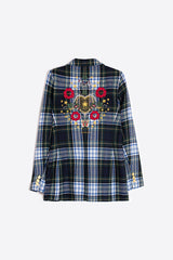 ROCK EMBROIDERY ESCOCES VERDE ORO JACKET