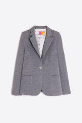SILVER LUREX GREY BLAZER