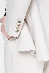 LOVE ECRU ROMA KNIT BLAZER