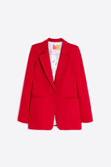 RED STRUCTURED BLAZER
