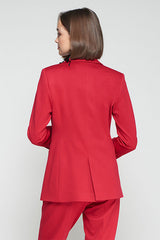 RED STRUCTURED BLAZER