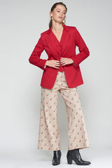 RED STRUCTURED BLAZER