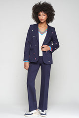 MINI EMBROIDERIES NAVY BLAZER
