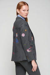 GRAFFITI GREY BLAZER