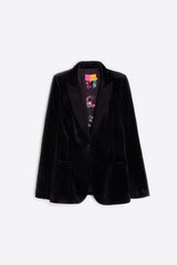 BLACK VELVET BLAZER