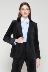 BLACK VELVET BLAZER