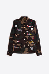 CAMOUFLAGE SCREEN-PRINTS JACKET