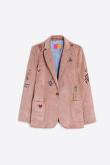 RETIRO PRINT CORDUROY BLAZER