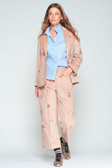 RETIRO PRINT CORDUROY BLAZER