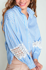 NATALIE RAYA AZUL PERFIL MARRON SHIRT