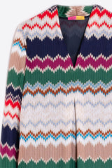 GREEN HERRINGBONE LUREX JACQUARD DRESS