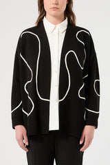 ORLI EMBROIDERY WOOL BLEND CARDIGAN
