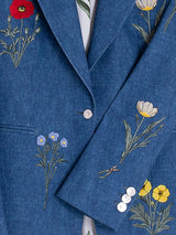 EMBROIDERED TEXTURED JACKET