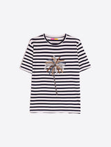 PALM STREE STRIPED T-SHIRT