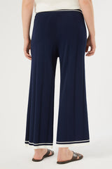 AGENZIA RIB-KNIT VISCOSE TROUSERS