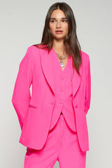 NEON PINK ILLUSTRATED LINING JACKET