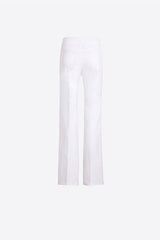 WHITE STRAIGHT TROUSERS