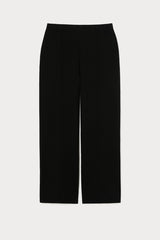 COLLANA BLACK VISCOSE KNIT TROUSERS
