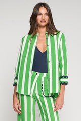 GREEN STRIPED SHIRT