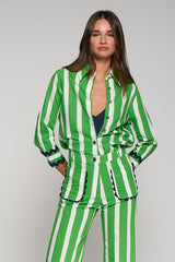 GREEN STRIPED SHIRT
