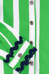 GREEN STRIPED SHIRT
