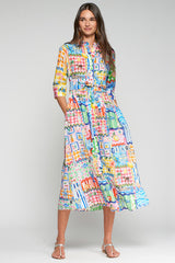 CAPRI PRINT SHIRT-DRESS