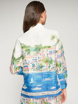 PUERTO BANUS PRINTED LINEN SHIRT